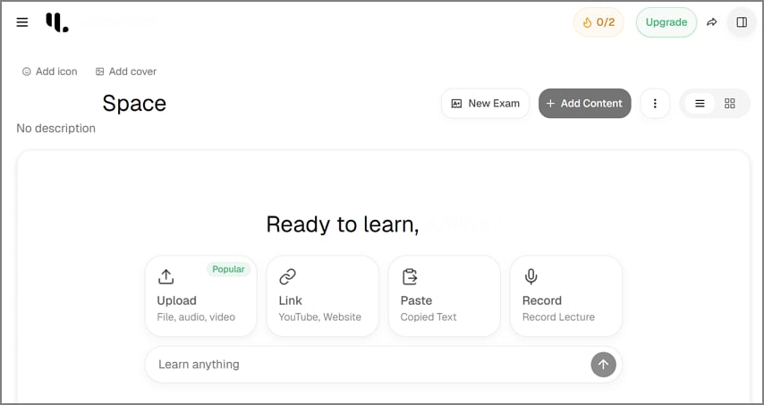youlearn ai study workspace