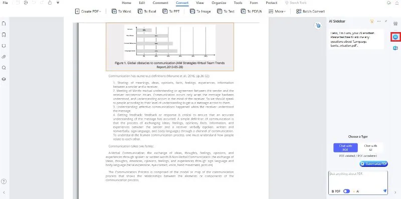 pdfelement icône ia