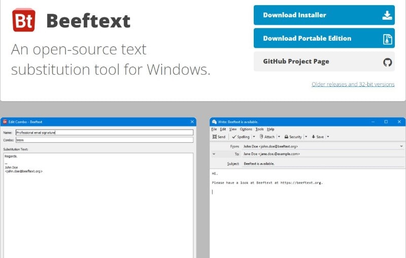 beeftext text expansion tool