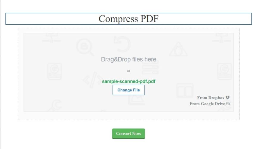 seo magnifier pdf compressor user interface