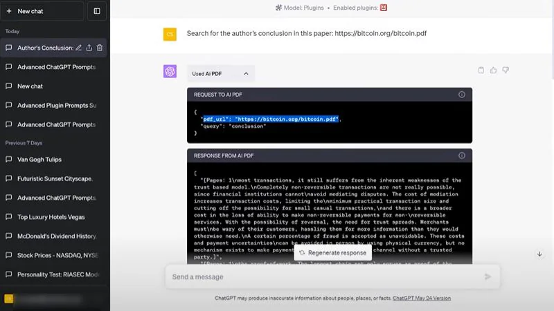 chatgpt ai pdf process