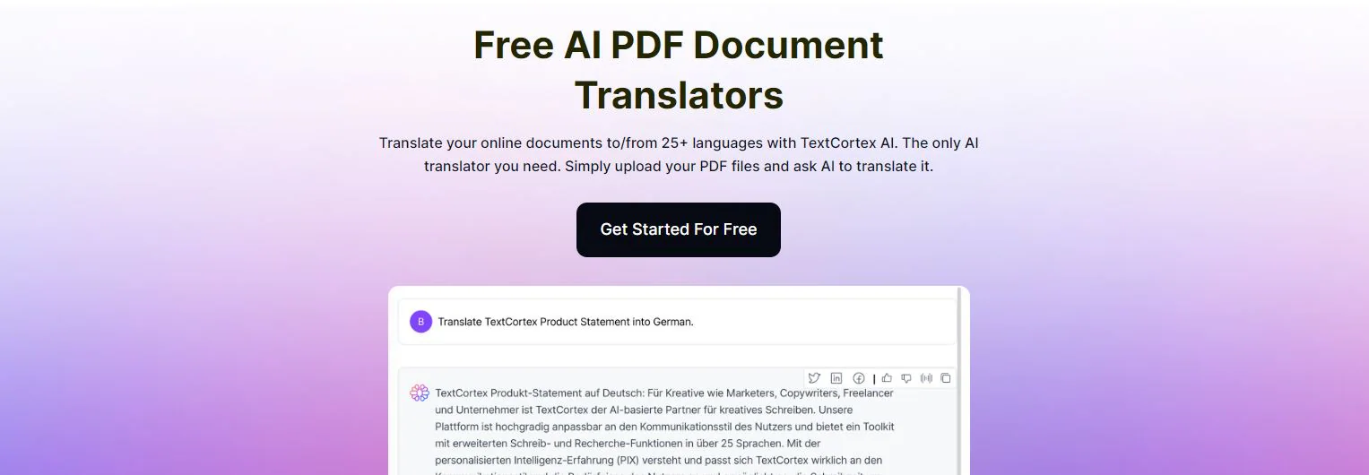 text cortext pdf ai translator