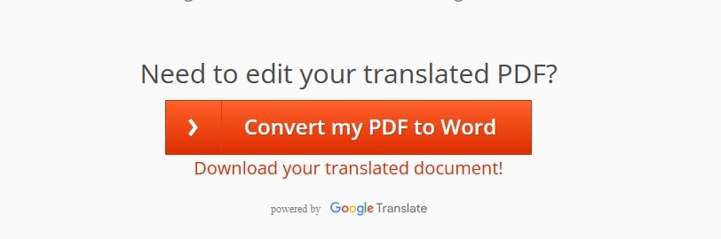Klicken Sie auf Übersetzung herunterladen online doc translator