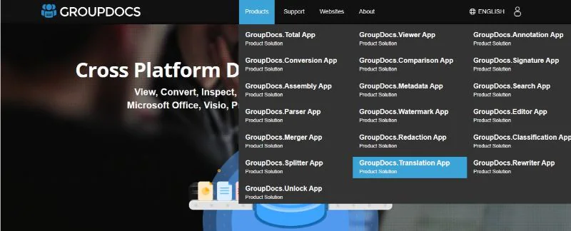 use the translation app groupdocs