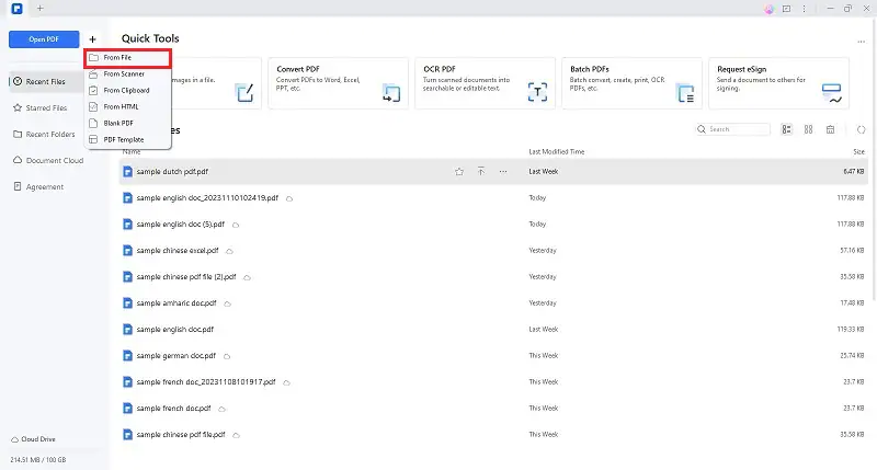 pdfelement open from file