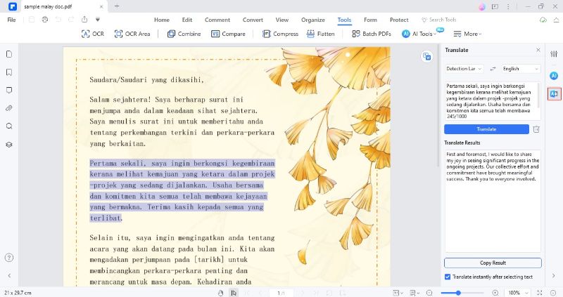 translation of specific malay content