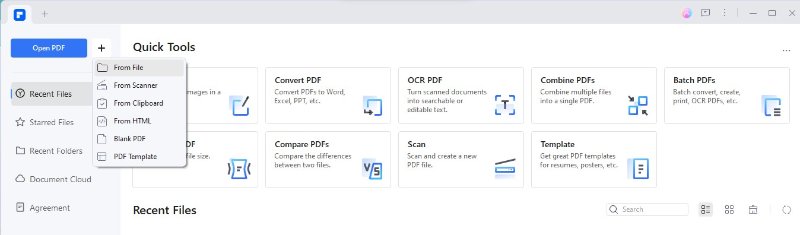 pdfelement create pdf from documents
