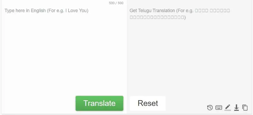 easy telugu typing user interface