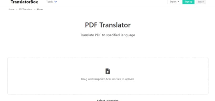 TranslatorBox pdf translator