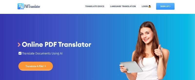 translate a file pdftranslator