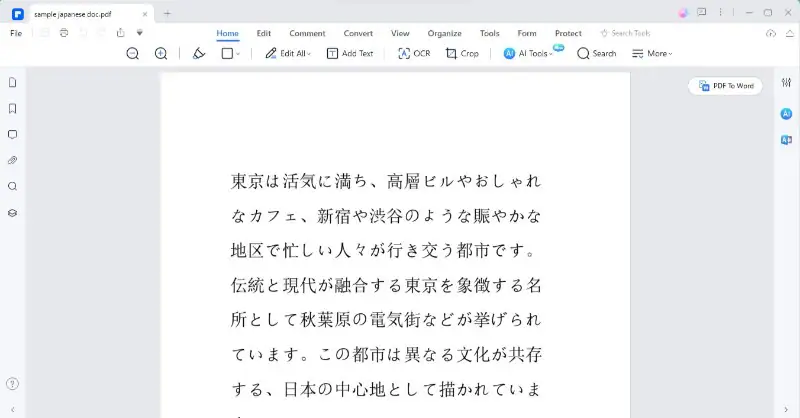 Japanisch PDF öffnen