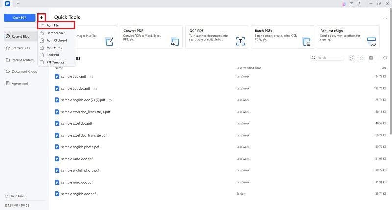 pdfelement open word file