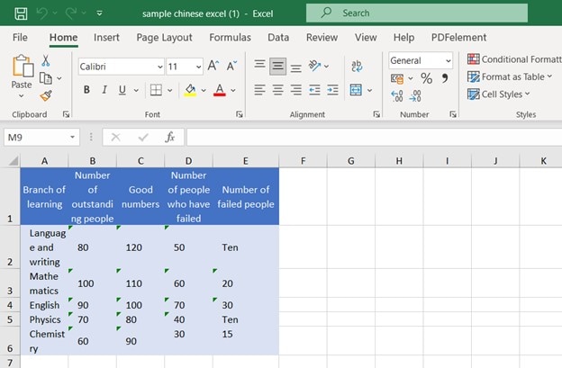 open translated excel