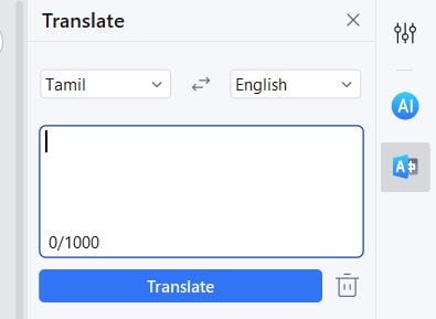 wondershare pdfelement traductor de tamil a inglés
