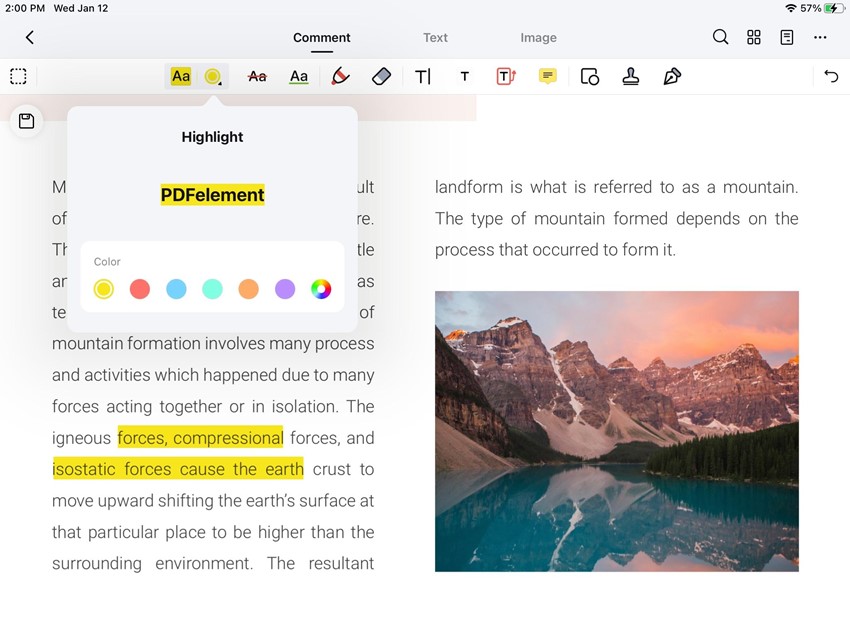 annotate pdf ipad highlight