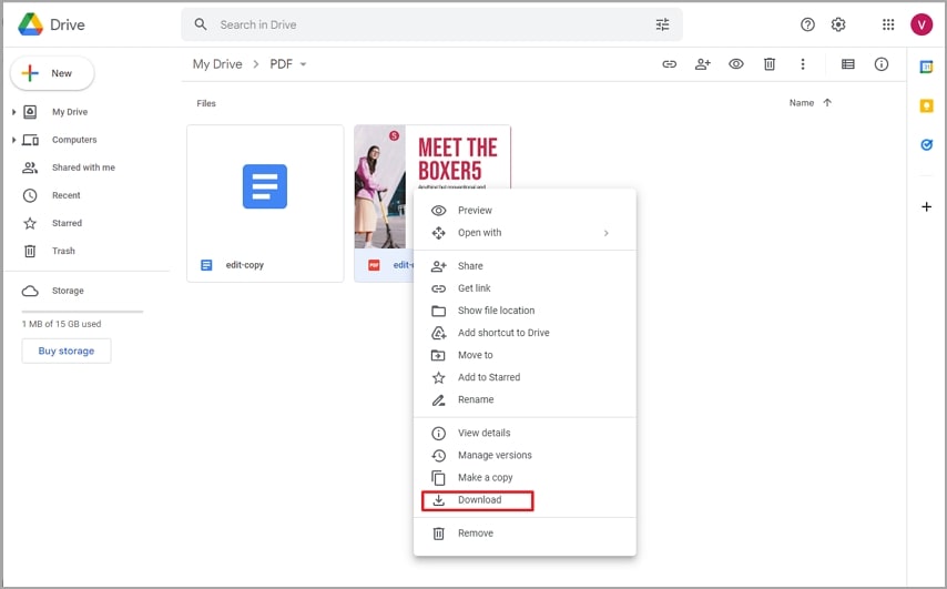 pdf von google drive herunterladen markieren annotieren