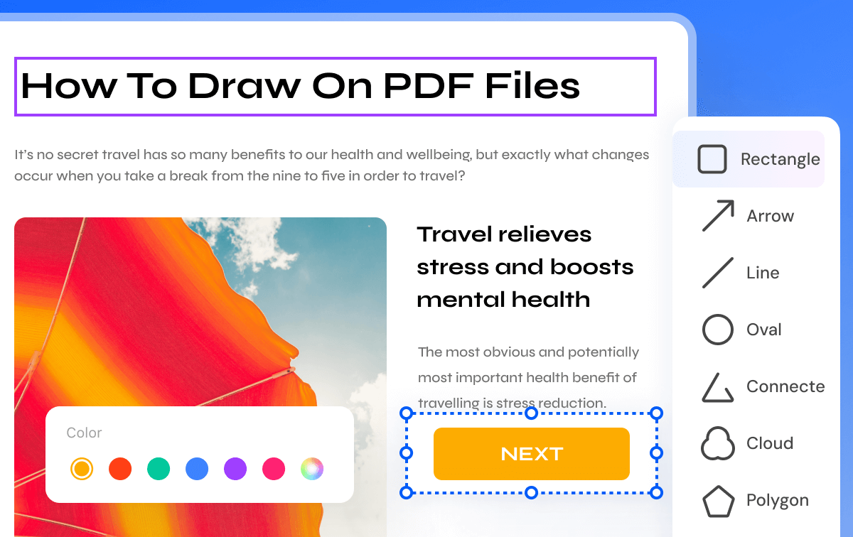 how to draw on PDFs