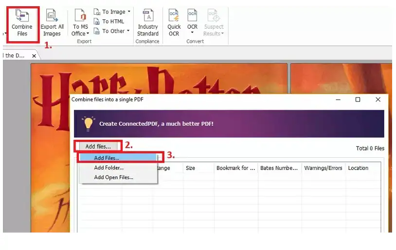 combine pdf files foxit reader