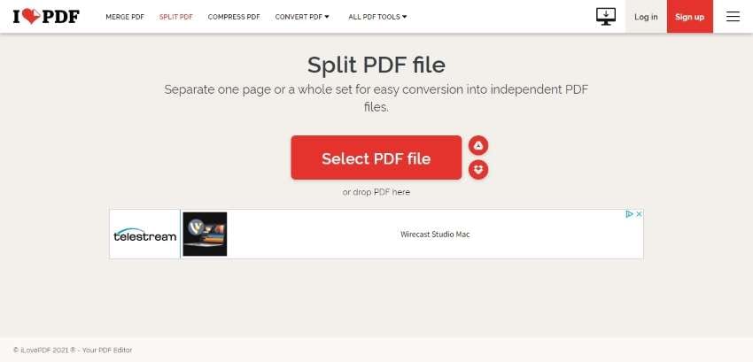 ilovepdf split pdf file