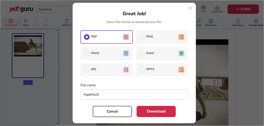 pdfguru heic to pdf online