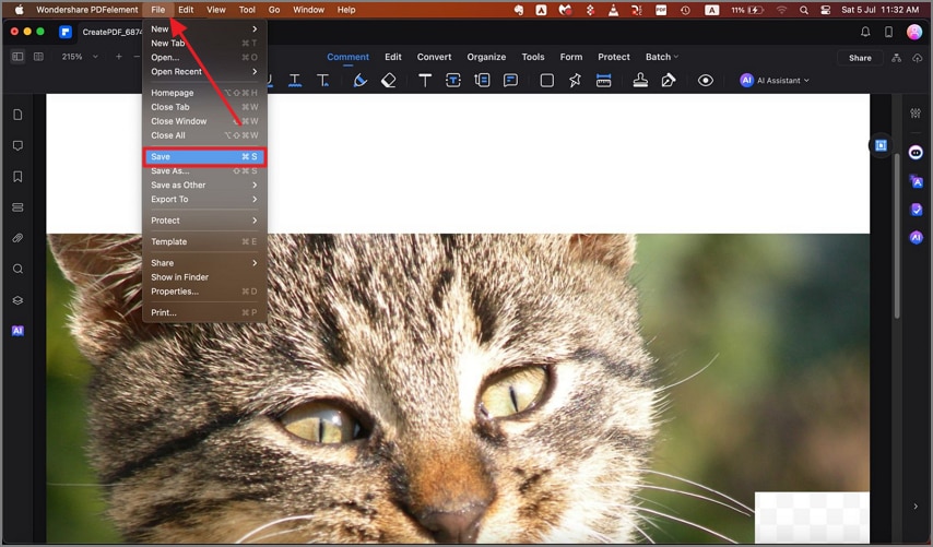 edit image and save pdfelement
