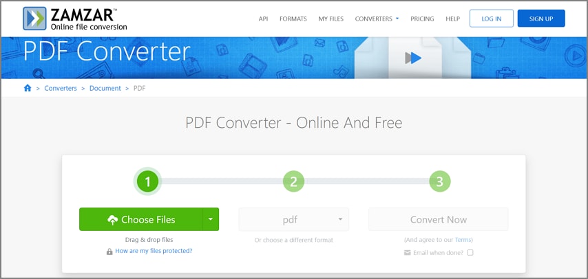 zamzar chm to pdf online