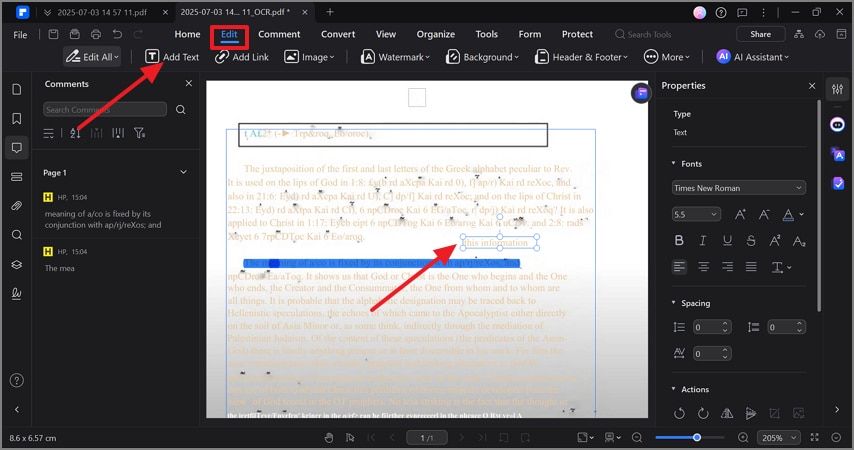 add text in chm file pdfelement
