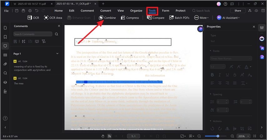 access combine feature pdfelement