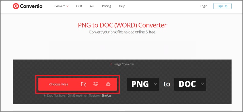 upload png file convertio