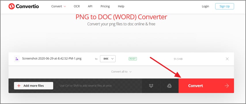 click download progress conversion