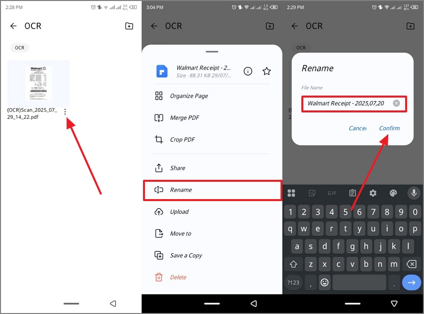 rename ocr scanned receipt file