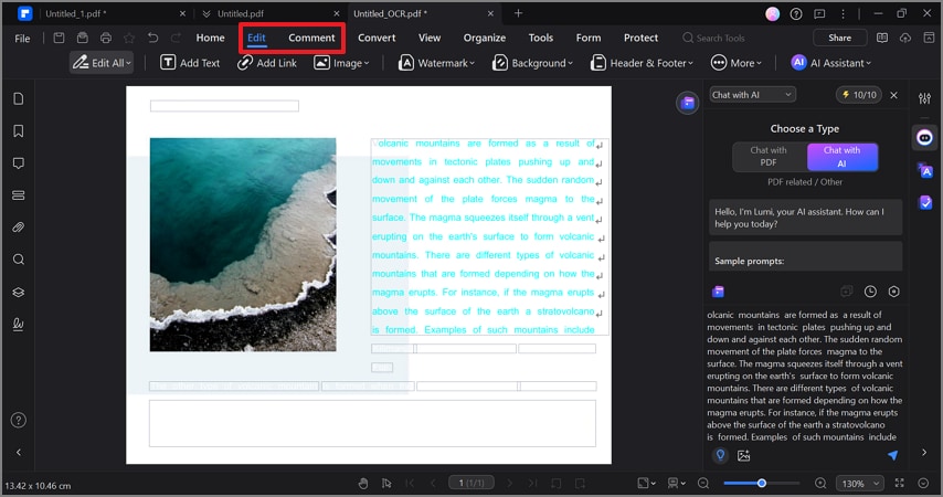 edit and annotate pdf document