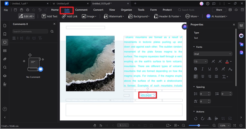 edit text add new text pdf