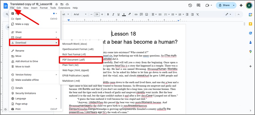 download as pdf format