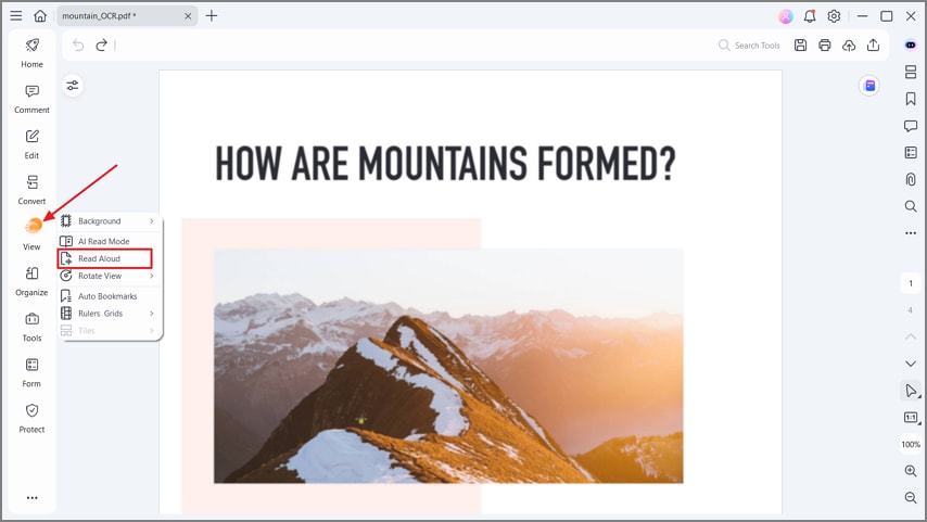 proofread pdf read aloud feature pdfelement