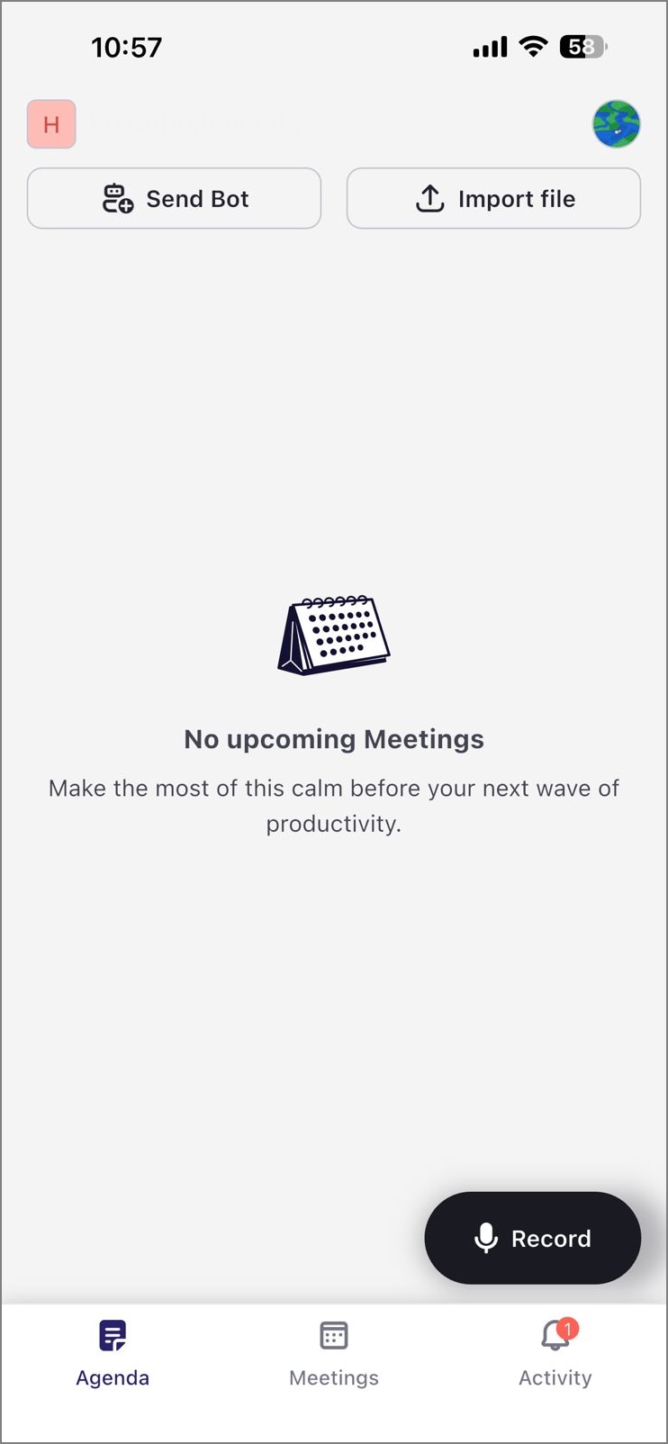 record audio and transcribe with krisp