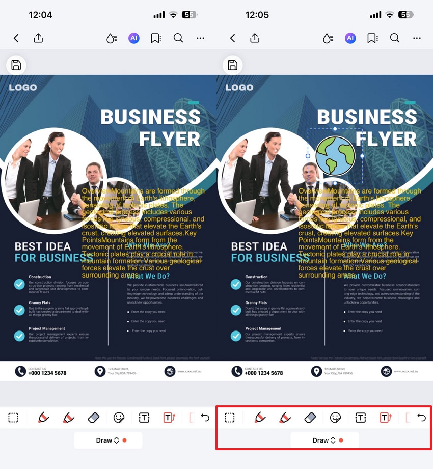 add sticker to pdf pdfelement app