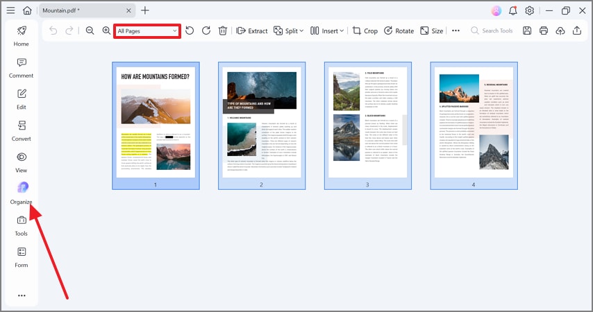 add page number pdfelement pc