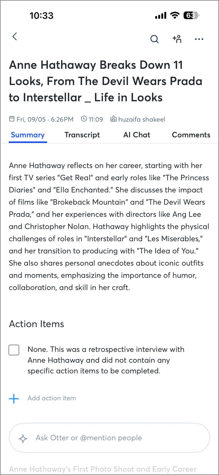 otter ai transcribe meetings