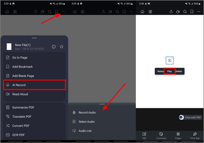 Herramienta de acceso a registros de IA y elementos PDF