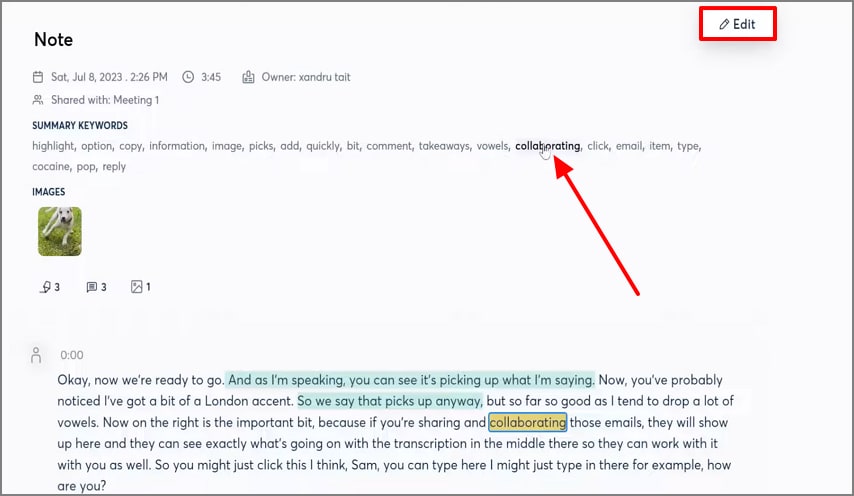 Se generaron transcripciones de edición