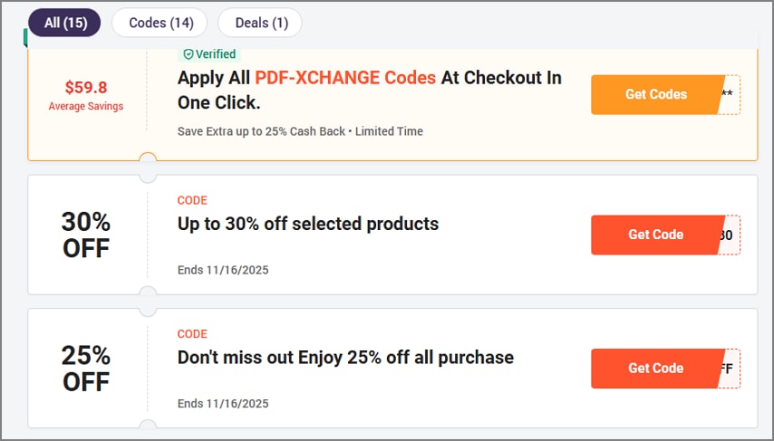 discount on pdfxchange