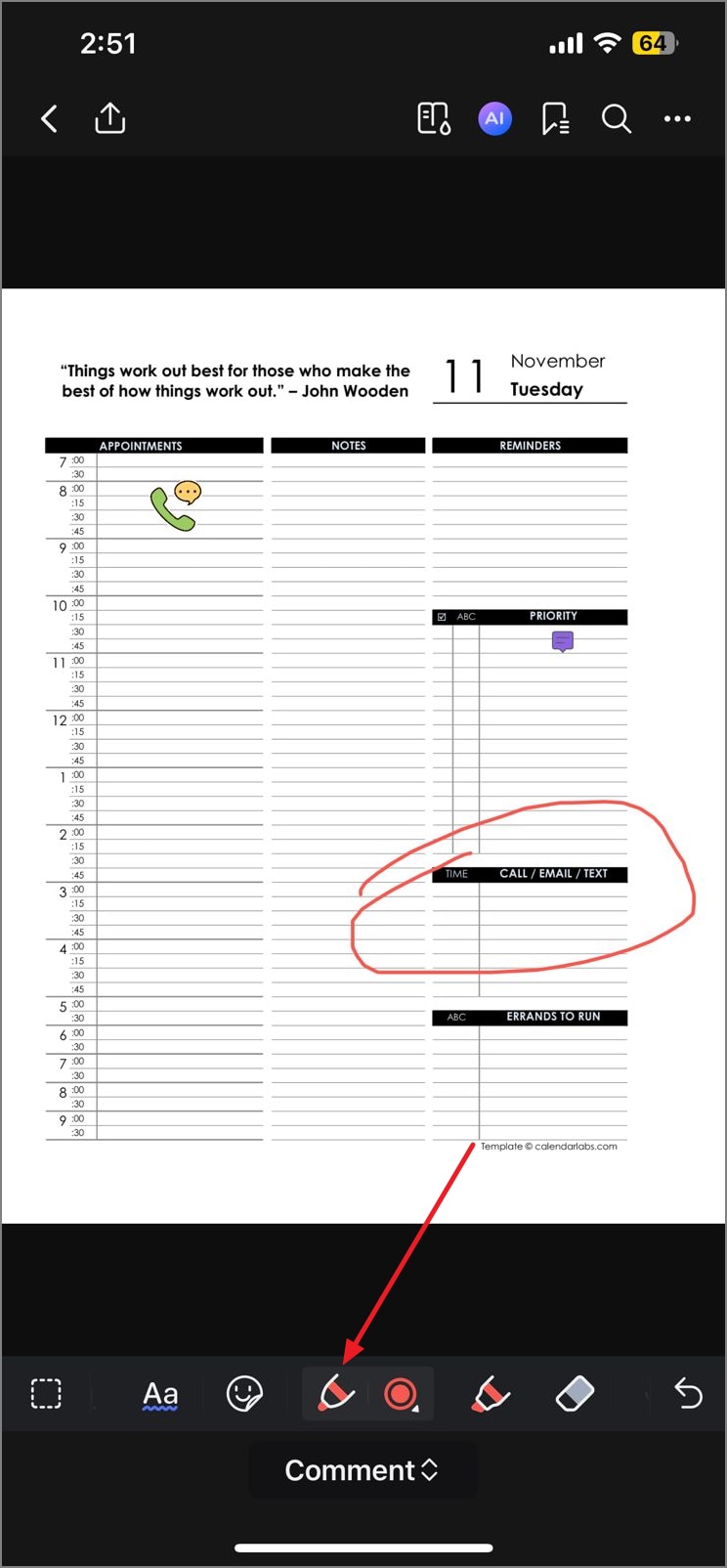 apply markups to templates
