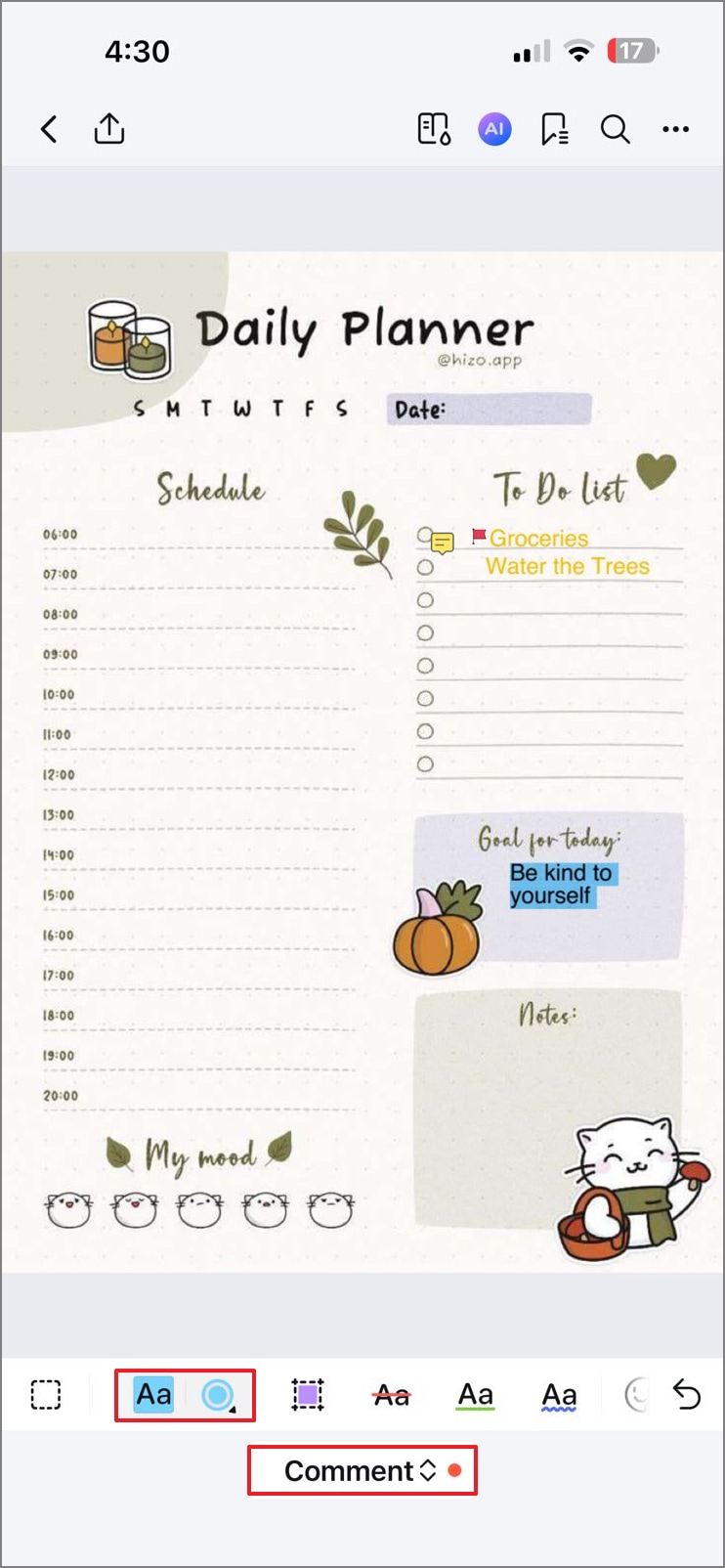 highlight text in pdfelement