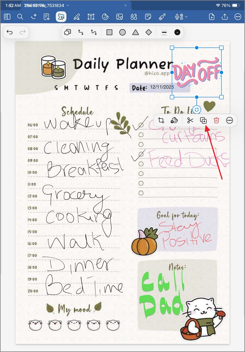 drag sticker from files