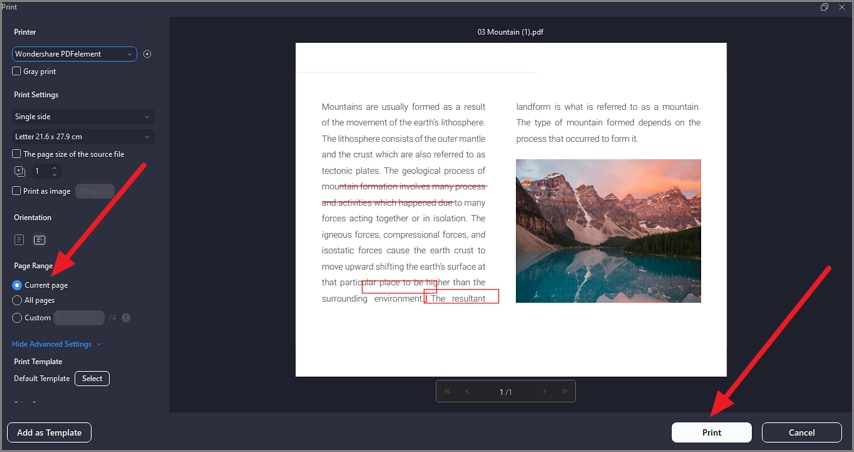 select organize press crop