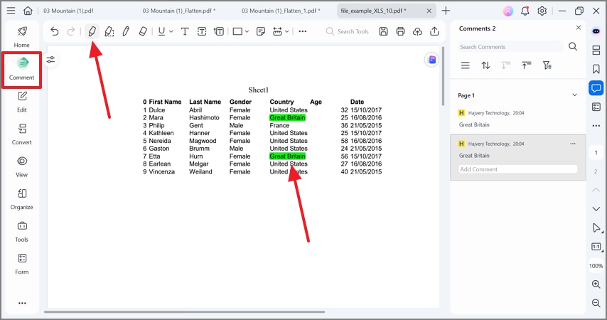highlight important text pdfelement