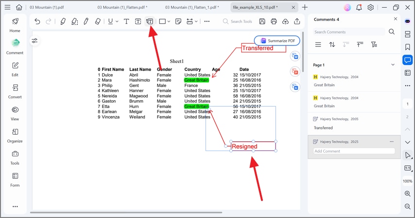 add text callouts on pdfelement