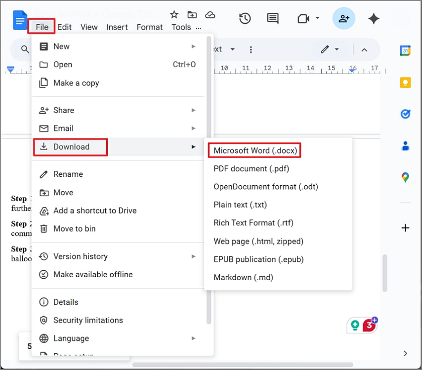 download as ms document