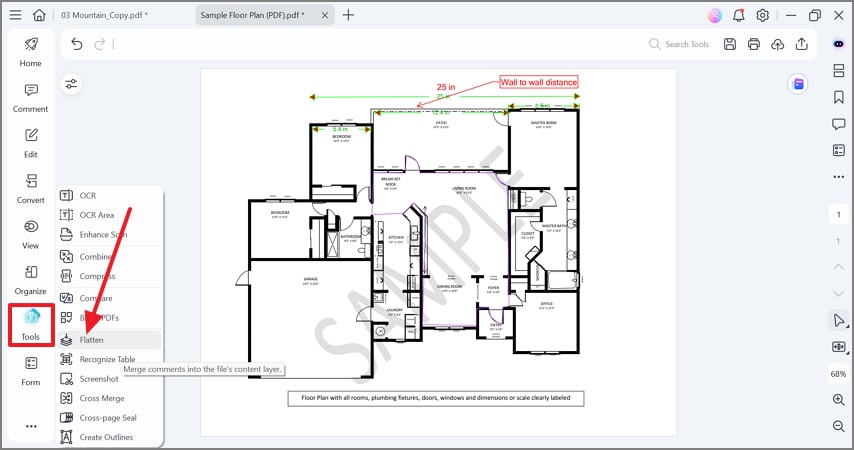 flatten annotated pdf
